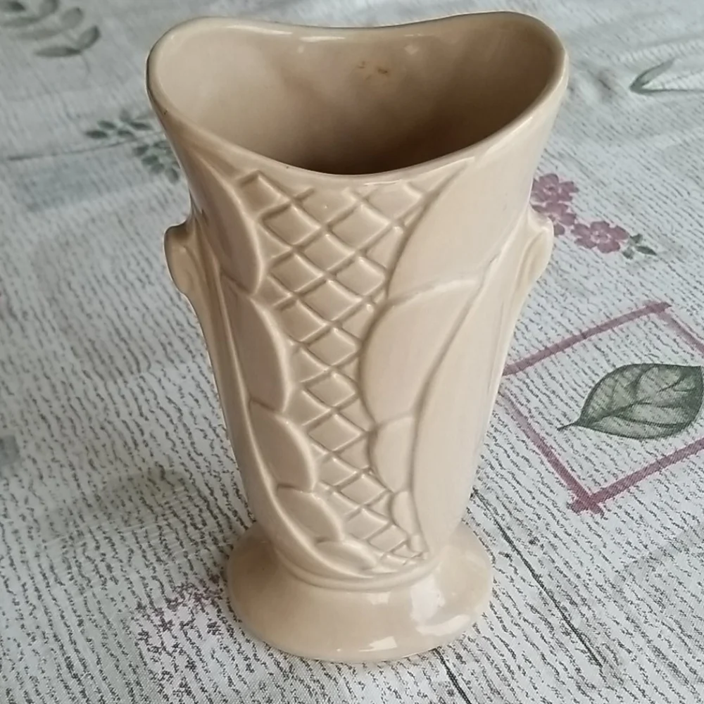VTG Shawnee Pottery Vase beige Shawnee USA - Picture 8 of 10